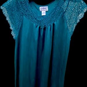 Anthony Richards Teal Lace Nightgown